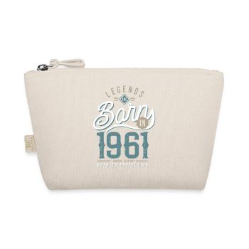 Legends are born in 1961 anniversary 61 years - Organic Pouch - nature - Front