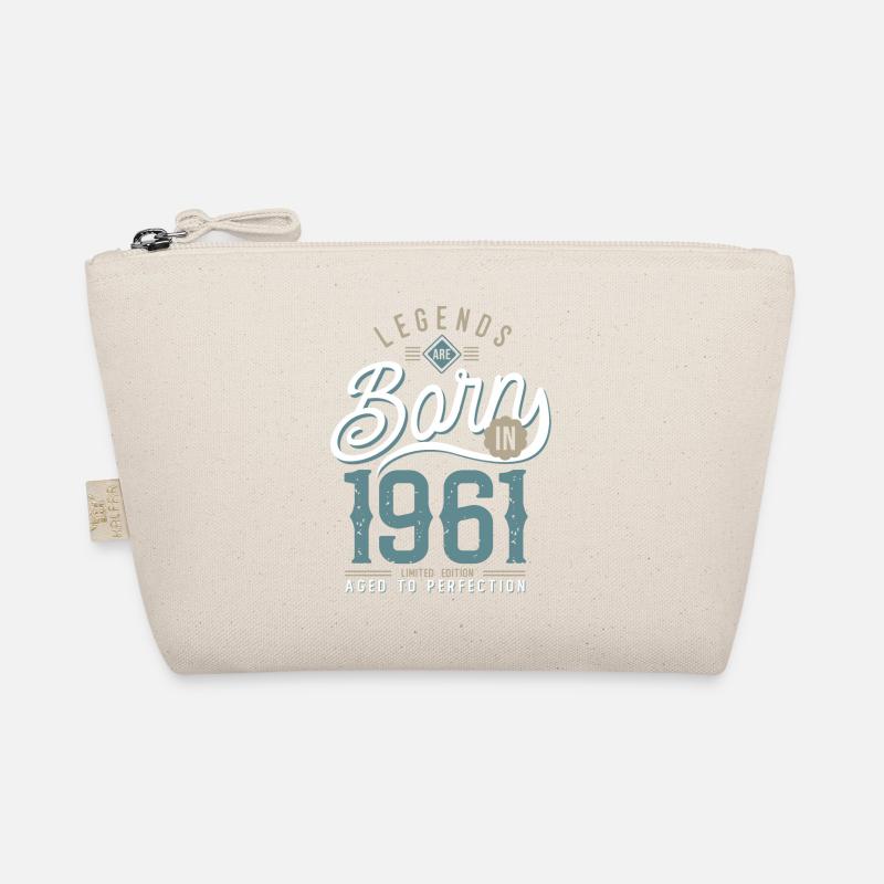 Legends are born in 1961 anniversary 61 years Organic Pouch