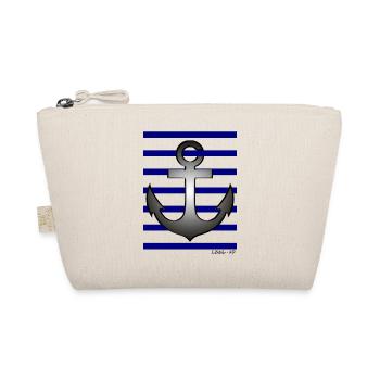 Le polo Marin - Ancre Nautique à Rayures Bleues - Trousse biologique - nature - Devant