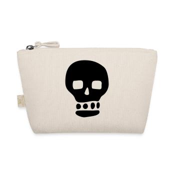 Skull / Pirate / Hacker - Organic Pouch - nature - Front