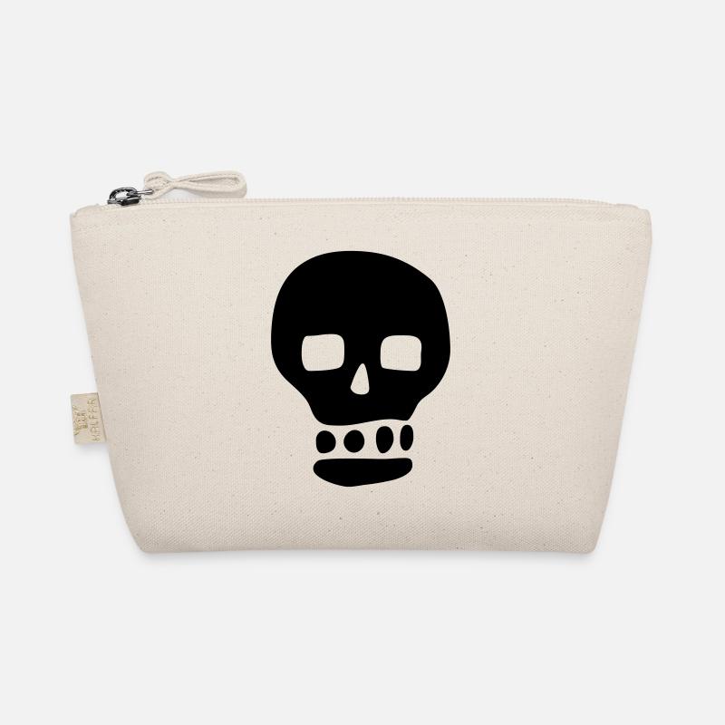 Skull / Pirate / Hacker - Organic Pouch - nature