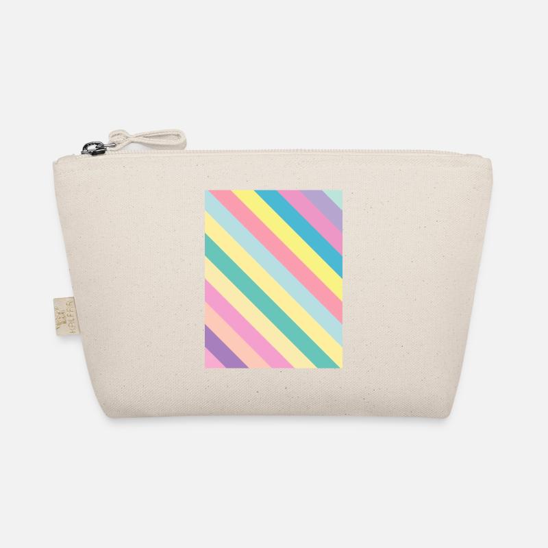 Rayures pastel obliques - rayures inclinées Trousse biologique