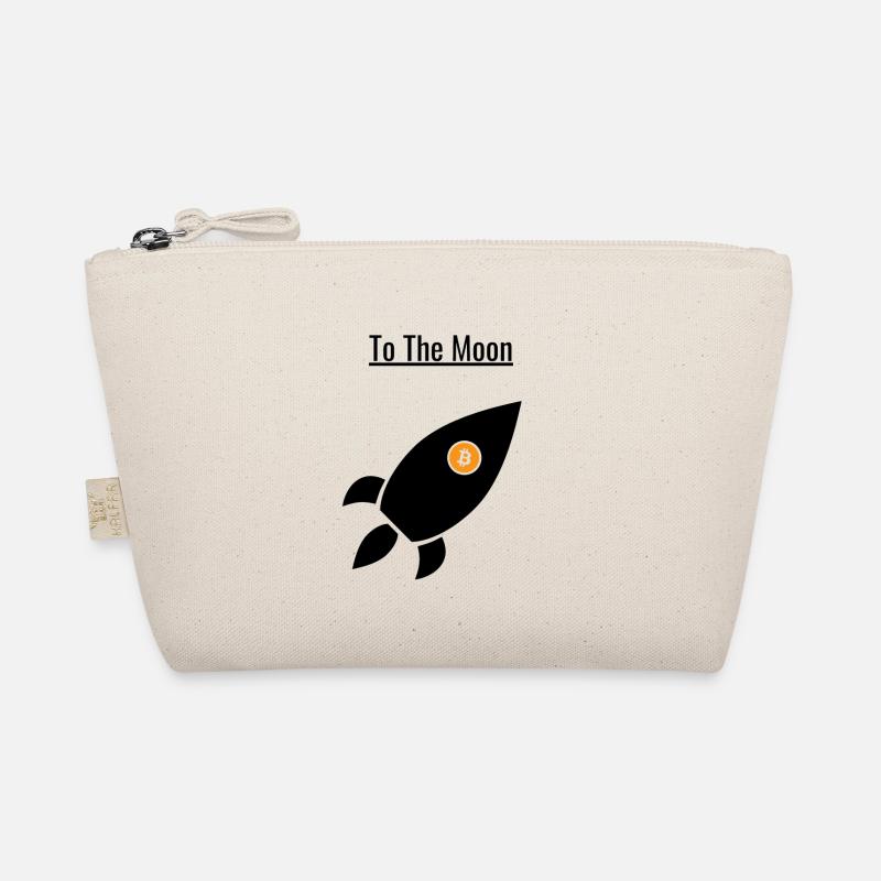 Bitcoin To The Moon Rocket - Organic Pouch - nature