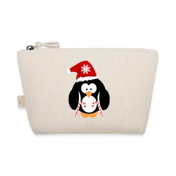 Penguin Christmas - Organic Pouch - nature - Front