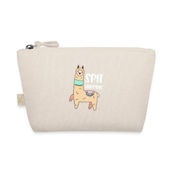 Cracher se passe Drôle lama citation avec un lama mignon - Trousse biologique - nature - Devant