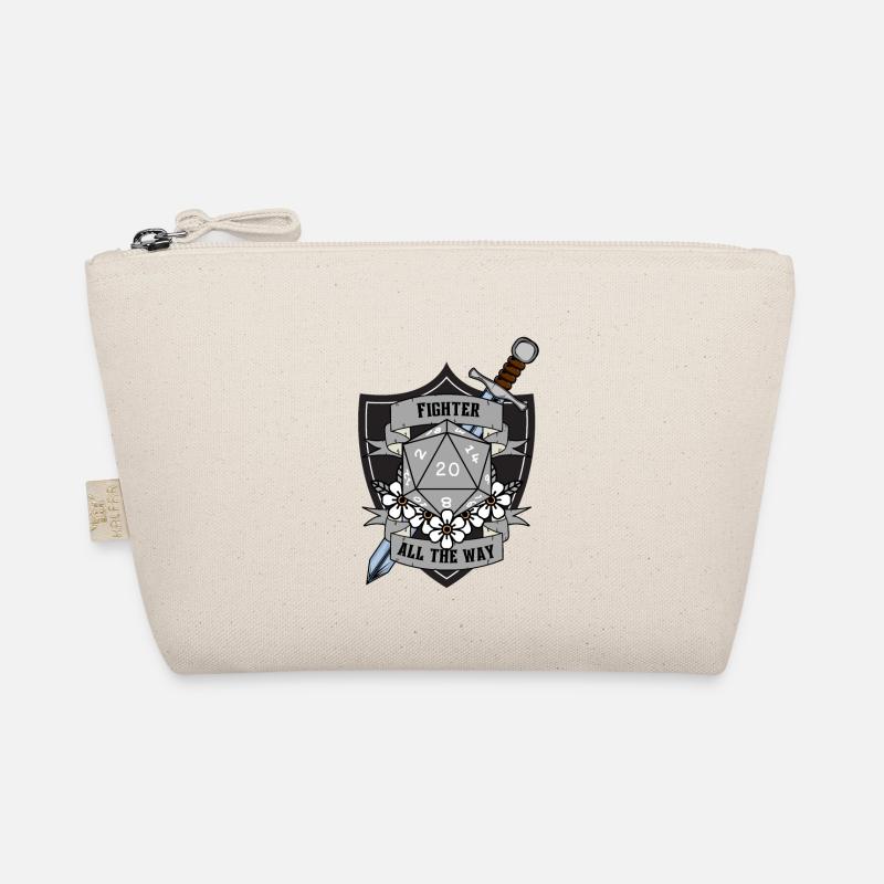 Fighter All The Way Version 2 Grey - Organic Pouch - nature