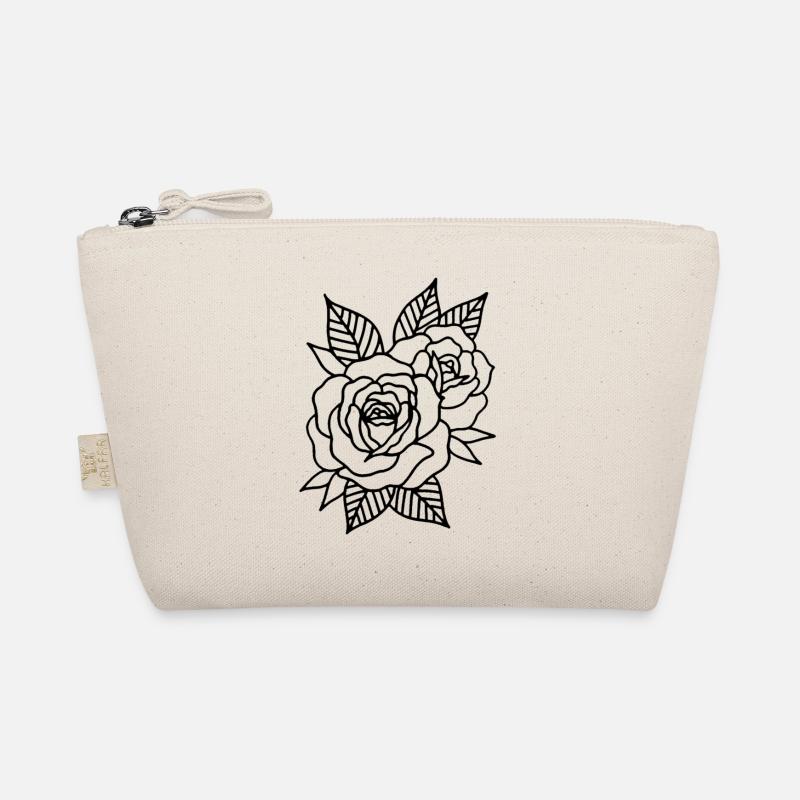 Rose ein Bio-Täschchen