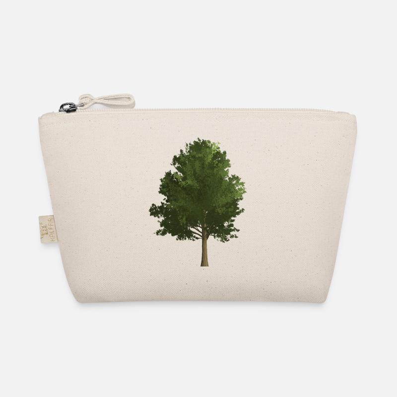 Baum Wald Ahorn, farbig, grün - Bio-Täschchen - Natur