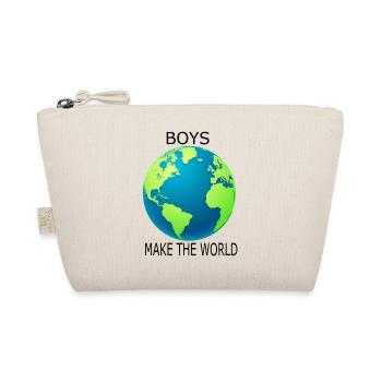 Boys make the World - Bio-Täschchen - Natur - Vorne