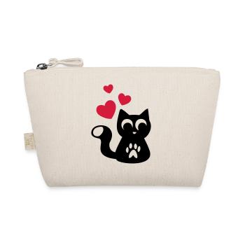 Cute Cute Cat - Cute adorable cat - Organic Pouch - nature - Front
