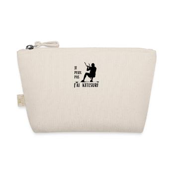 Je peux pas j'ai Kitesurf - Trousse biologique - nature - Devant