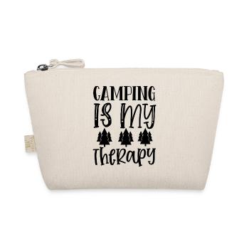 Camping ist meine Therapie - Bio-Täschchen - Natur - Vorne