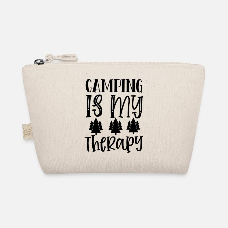 Camping is my therapy Organic Pouch