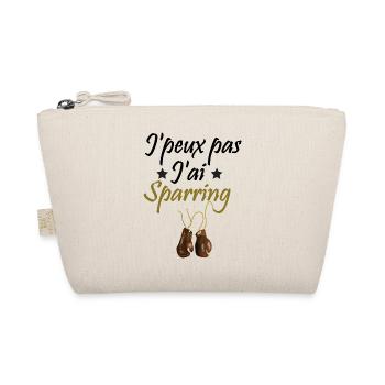 J'peux pas j'ai sparring boxe mma cadeau gants - Trousse biologique - nature - Devant