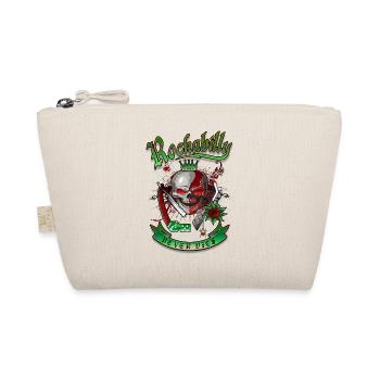 Rockabilly Skull - Organic Pouch - nature - Front