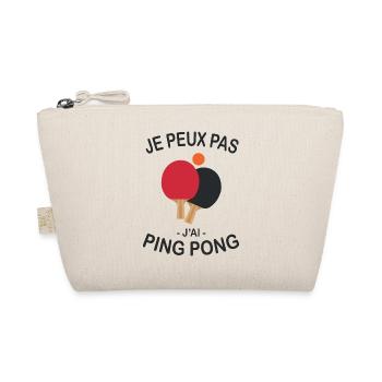 Je Peux Pas J'ai Ping Pong - Trousse biologique - nature - Devant