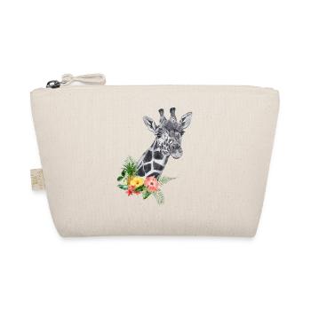 Giraffe with flowers - Organic Pouch - nature - Front