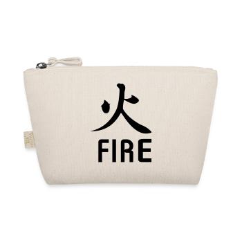 Feuer kanji mit Text - Bio-Täschchen - Natur - Vorne