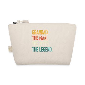 Grandad The Man The Myth The Legend T Shirt - Organic Pouch - nature - Front
