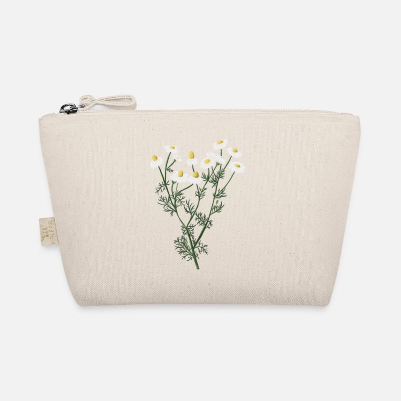 Chamomile botanical drawing Organic Pouch