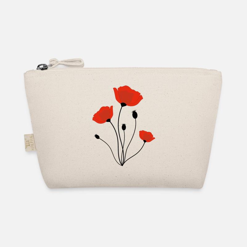 Mohnblume Bio-Täschchen