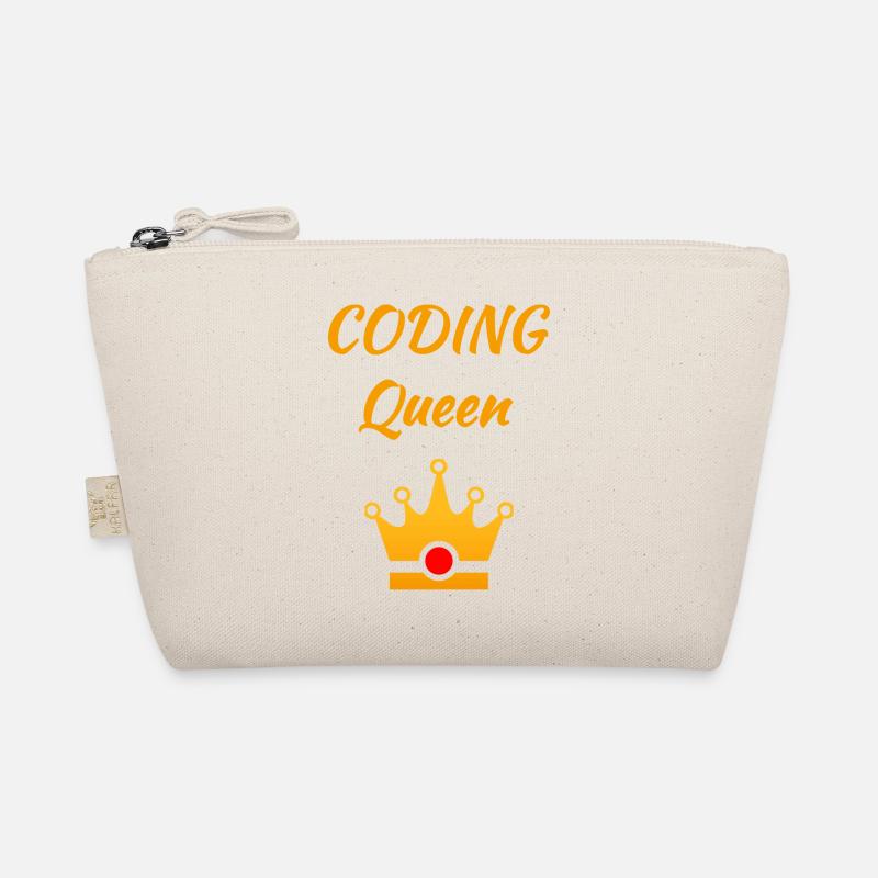 Coding Queen Königin Programmiererin Frau Software Bio-Täschchen