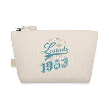 Legends are born in 1983 born in birthday 40 years - Organic Pouch - nature - Front