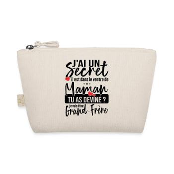 J'ai Un Secret - Devenir Grand-Frère Cadeau Humour - Trousse biologique - nature - Devant