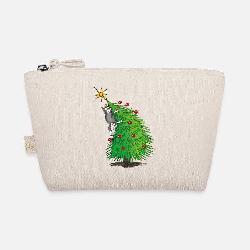 Cat Christmas tree Organic Pouch