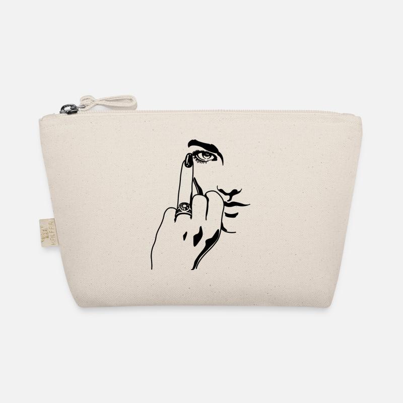 Lustige Mittelfinger Ehering Verlobung Geschenk Bio-Täschchen