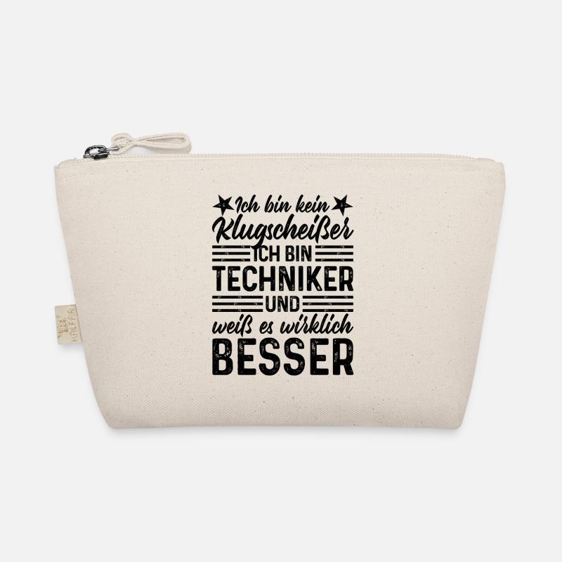 Techniker lustiger Spruch bin kein Klugscheißer Bio-Täschchen