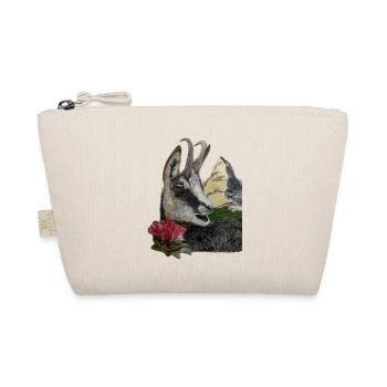 Silhouette Alps Gemse Almrausch Mountains - Organic Pouch - nature - Front