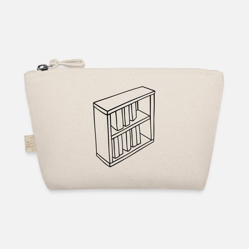 Bookcase Clipart Design Organic Pouch
