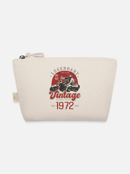 1972 anniversaire moto motard vintage - Trousse biologique - nature