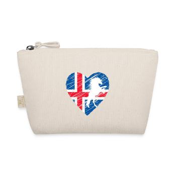 Icelandic horse - Organic Pouch - nature - Front