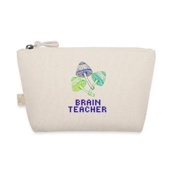 Brain Teacher Magic Mushrooms Pilze Trip - Bio-Täschchen - Natur - Vorne