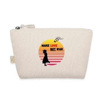 make love not war - after the sunset - Bio-Täschchen - Natur - Vorne