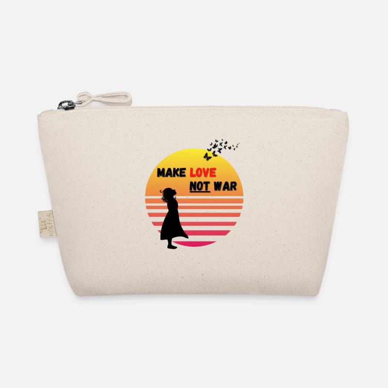make love not war - after the sunset - Bio-Täschchen - Natur