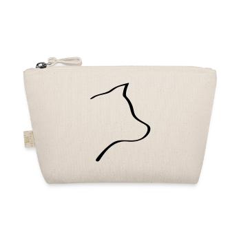 Dog / Wolf Line Art - Minimaliste - Trousse biologique - nature - Devant