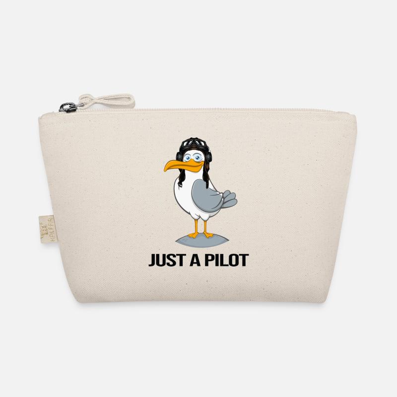 pilot fliegt flugzeug flugstunde Bio-Täschchen