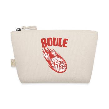 Flying boules ball for boules players Bouler - Organic Pouch - nature - Front