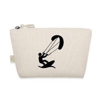 Kitesurfer Kite Surfer Wave Water Wind - Organic Pouch - nature - Front