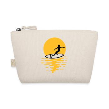 Sonne Abend Surfer - Bio-Täschchen - Natur - Vorne