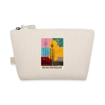 Düsseldorf Deutschland Stadt Skyline Briefmarke - Bio-Täschchen - Natur - Vorne