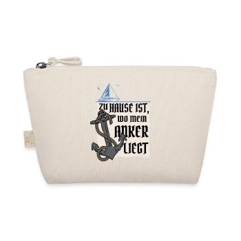 Sailboat my anchor my home - Organic Pouch - nature - Front