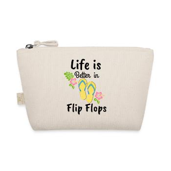 la vie est meilleure en tongs - Trousse biologique - nature - Devant