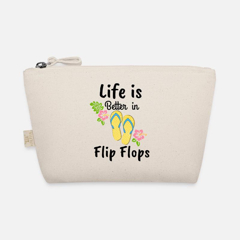 life is better in flip flops Organic Pouch