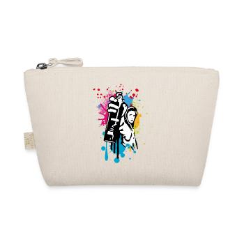cool street art motif sprayer in graffiti style - Organic Pouch - nature - Front