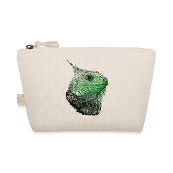 leguane, Leguankopf, beste reptilien kleidung - Bio-Täschchen - Natur - Vorne