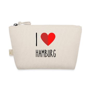 I love Hamburg - Bio-Täschchen - Natur - Vorne